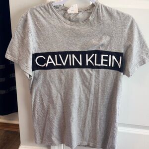 Calvin Klein Heather Gray Logo Tee